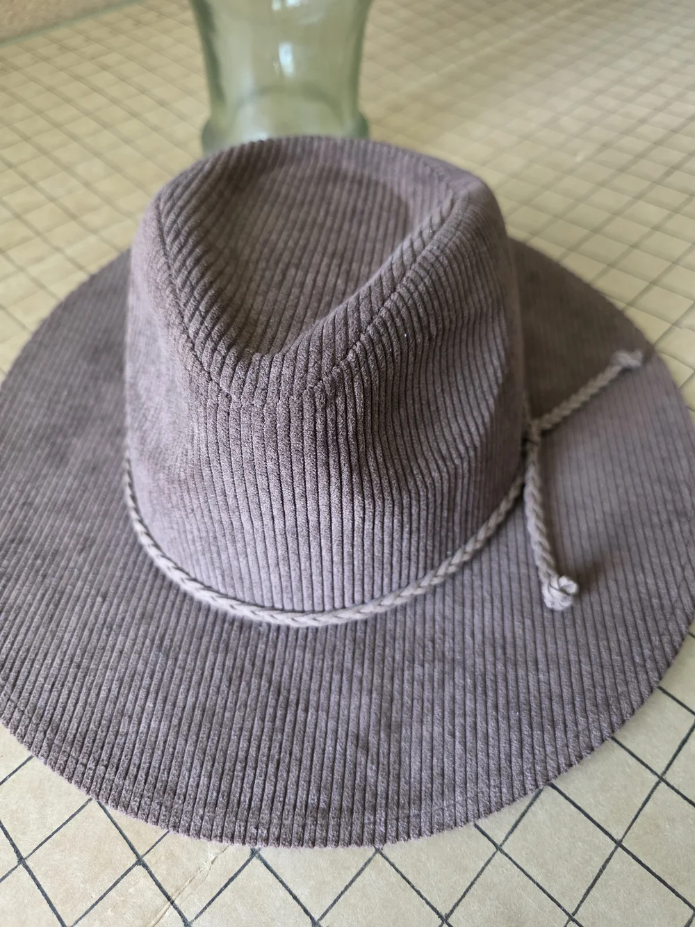 Sonoma Corduroy Wide-Brim Hat in Brown Boho Festival Fall Accessory